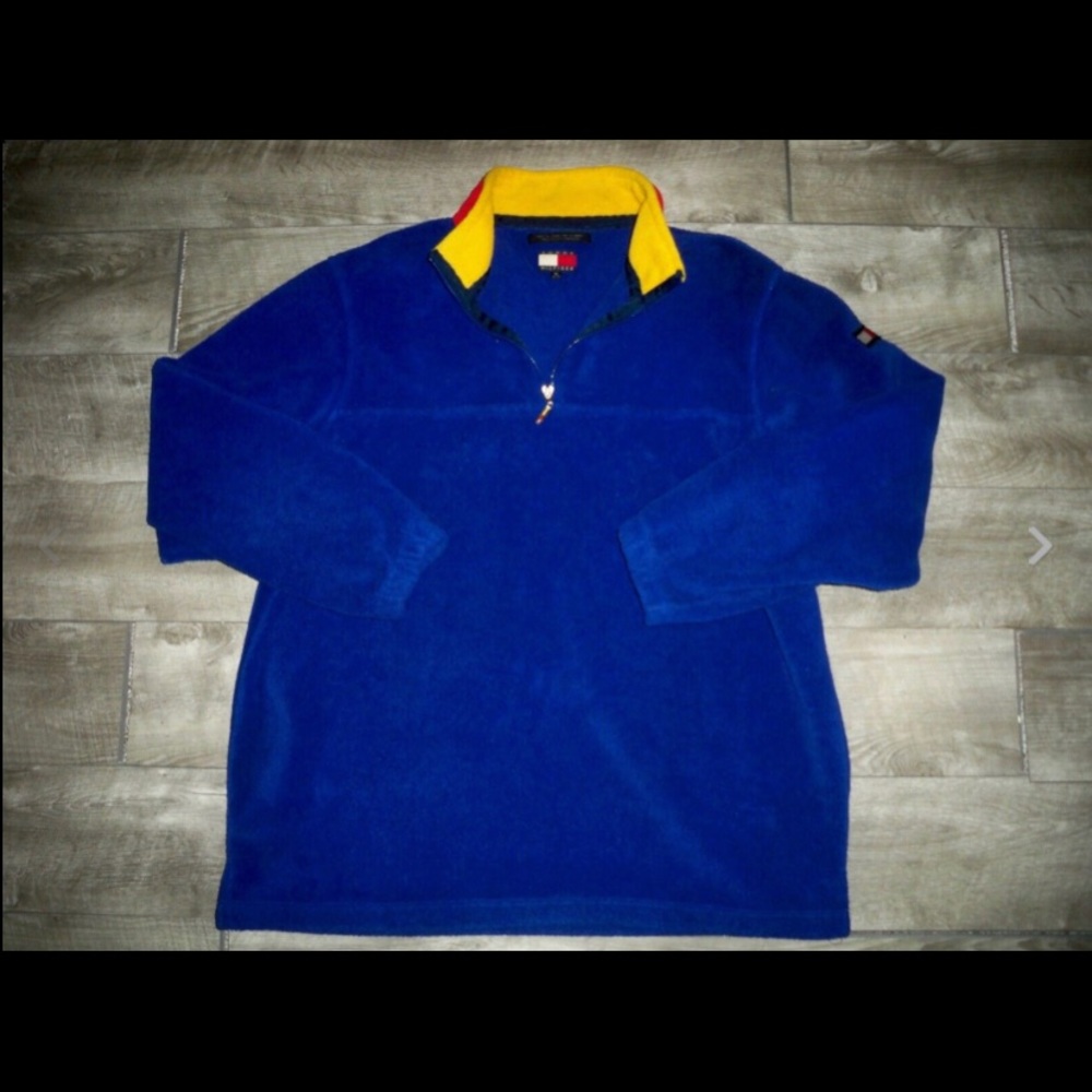 Vtg Tommy Hilfiger Fleece Color Block Men’s Xlarge